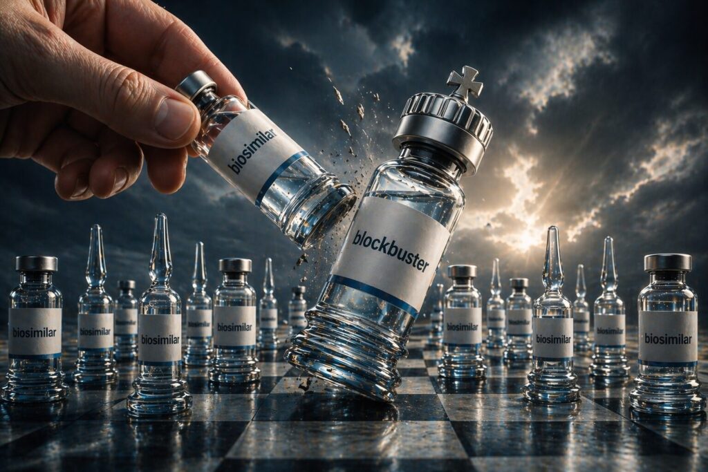 The biosimilar patent cliff is forcing drug companies in to a strategic game of survival